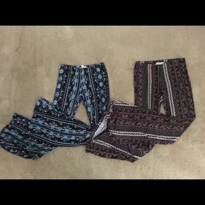 Flowy Pants Bundle, One Shades of Blue + One Pink